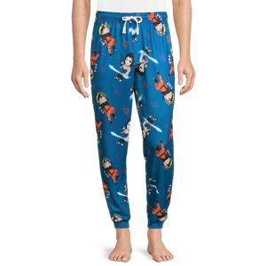 Naruto Shippuden Men's Adult Blue Sleep Joggers, S-2XL-Blue